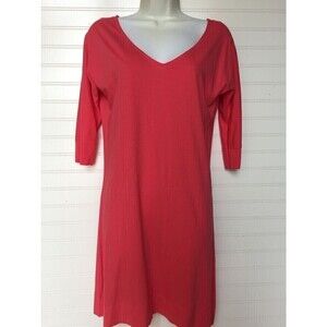 Lilly Pulitzer Coral V-Neck Shift Dress